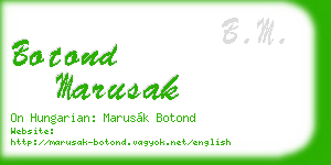 botond marusak business card